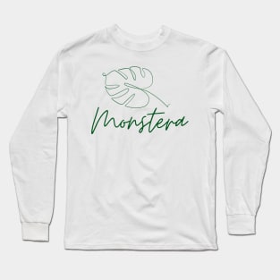 monstera plants Long Sleeve T-Shirt